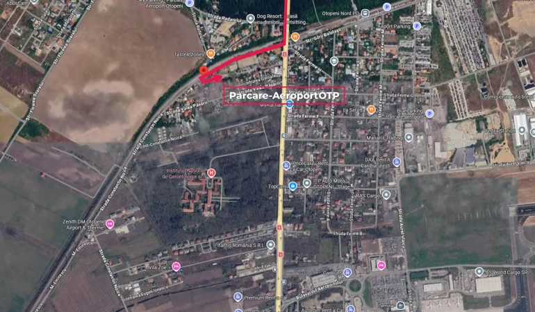Locatie parcare Aeroport Otopeni